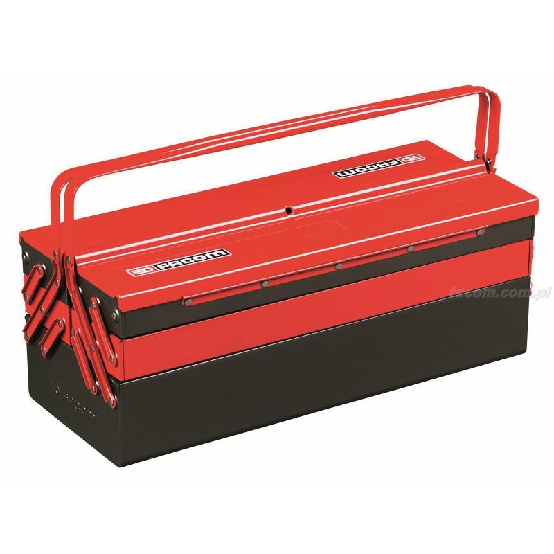 FACOM BT 13A Metal Toolbox With 5 Compartments Large Capacity