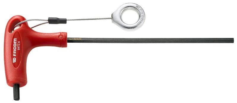 84TZ.SLS- metric hexagon keys, "T" handle, 6-point, 2,5 - 10 mm