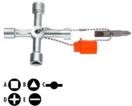 985548 - four-way wrench for cabinets