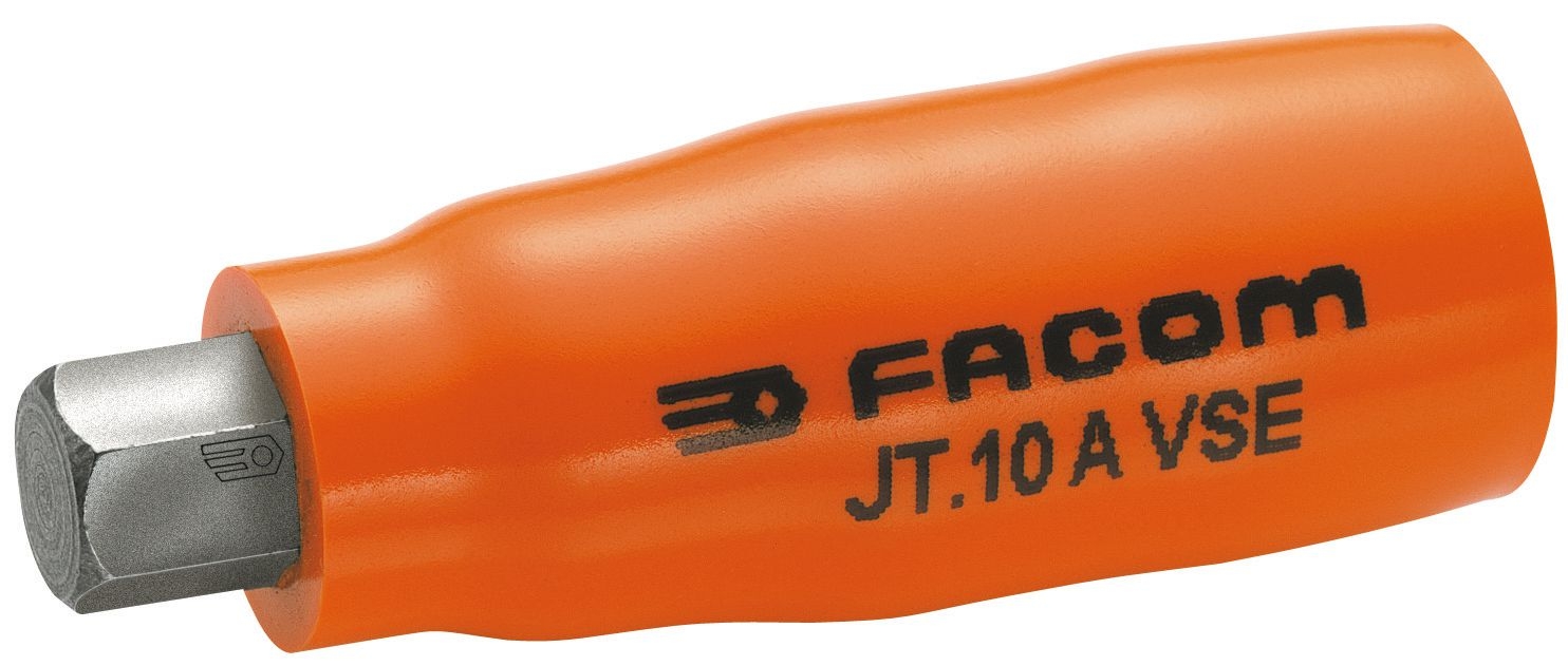 JT.AVSE - VSE series 1000 Volt insulated male 6-point 3/8" bit sockets, 4 - 10 mm