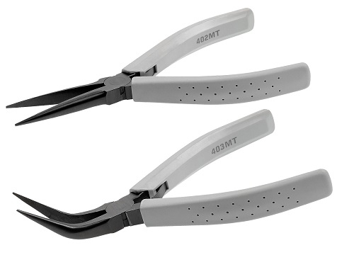 Round and half-round nose gripping pliers