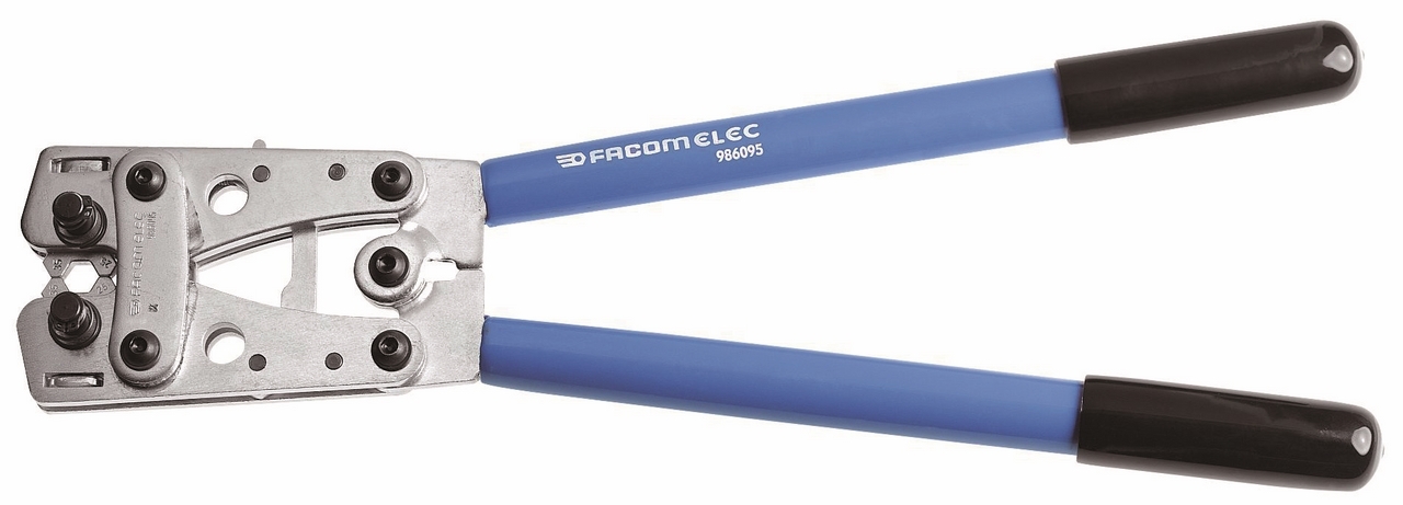 986095 - crimping pliers for tubular terminals with rotating dies