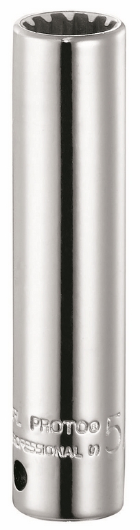 J47DPL - 1/4'' long-reach spline profile sockets, 3/16" - 7/16"