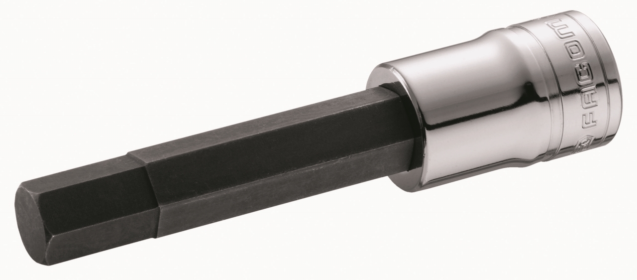 SHP.LA - nasadki trzpieniowe 1/2" długie, 6-kątne, metryczne 6 - 12 mm