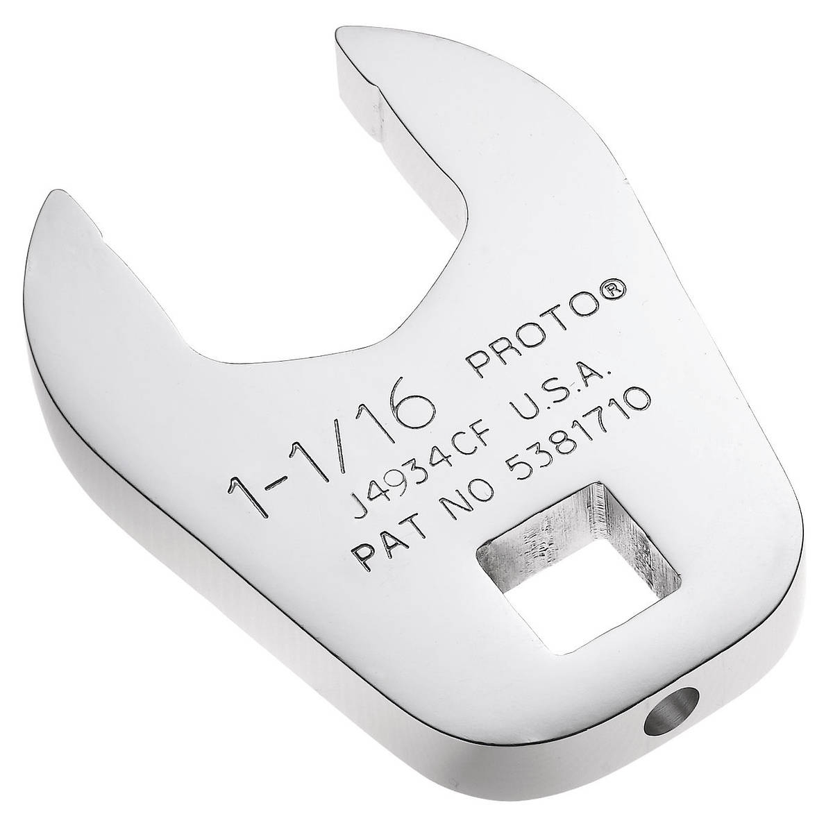 Seria J49CF - końcówki Crowfoot 3/8", płaskie, calowe, 3/8"-3'
