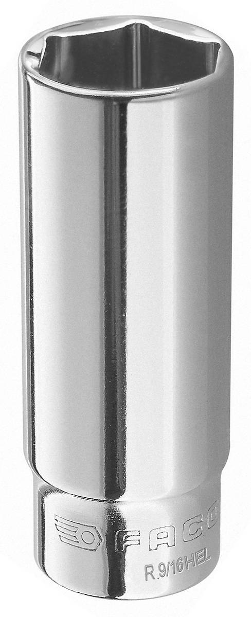 R.HEL - 1/4" long - reach inch 6-point sockets, 1/8" - 9/16"