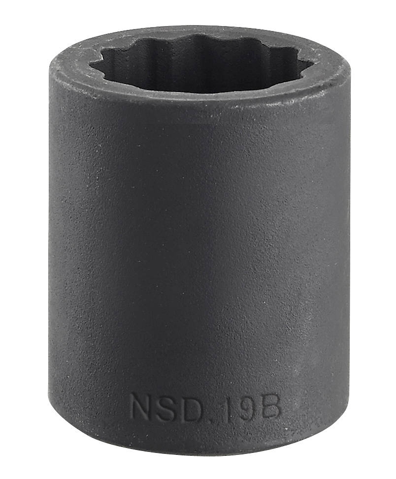 Seria NSD.B - nasadki udarowe 1/2", 12-kątne, 8 - 36 mm