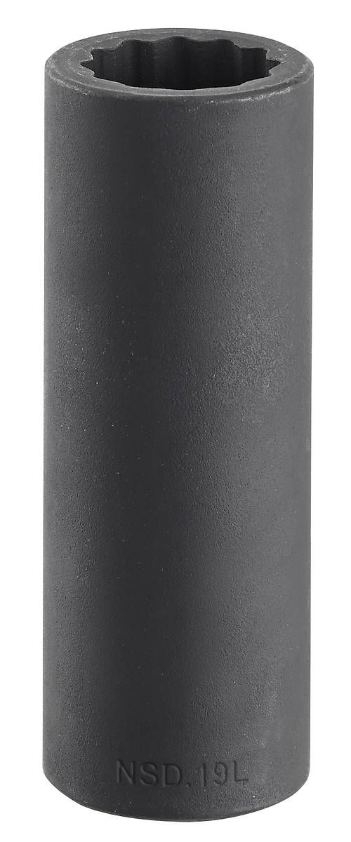 Seria NSD.L  - nasadki udarowe 1/2", 12-kątne, długie, 8 - 36 mm