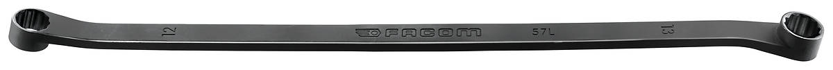 57L - metric 15° hinged long-reach offset-ring wrenches, 5,5 -22 mm