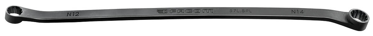 57L - spline 15° hinged long-reach offset-ring wrenches, 7 - 32