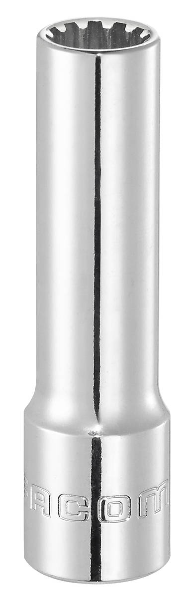 Seria J.SEL - nasadki długie 3/8" z profilem rowkowanym Spline, 3/8" - 9/16"