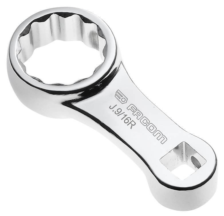 J.R - klucze oczkowe z zabierakiem kwadratowym 3/8", 12 kątne, calowe, 1/4" - 5/8"