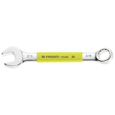 39F - klucze oczkowo-płaskie, krótkie, calowe, 1/8" - 1/2" - FLUO