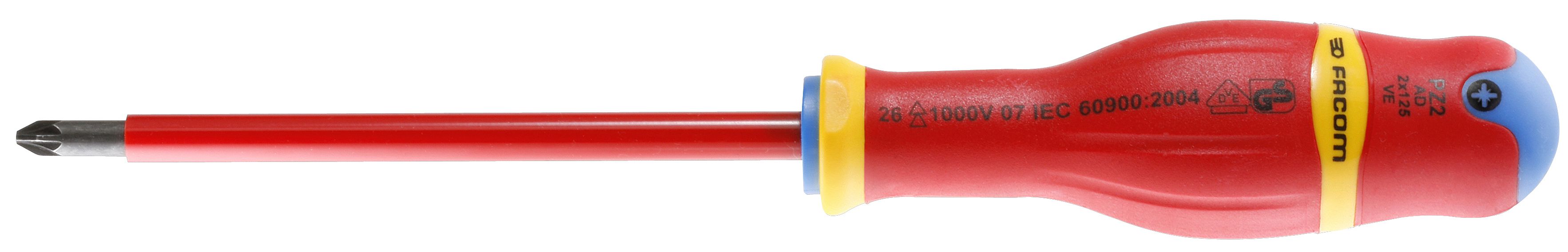 AD.VE - PROTWIST® 1,000 Volt insulated screwdrivers for Pozidriv® head screws PZ0 - PZ3