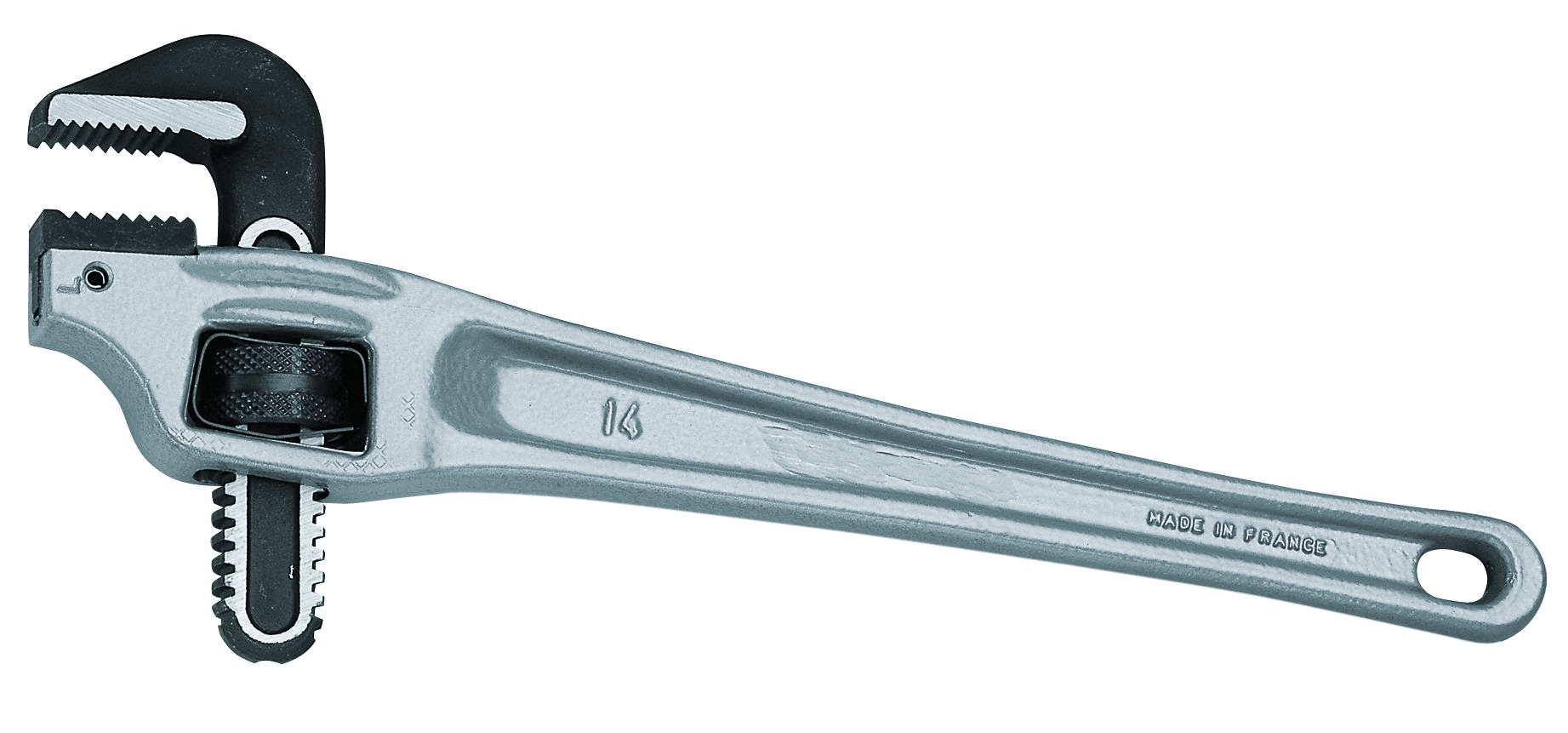 135A - light alloy 90° offset american model pipe wrenches,  capacity: 0 to 76 mm