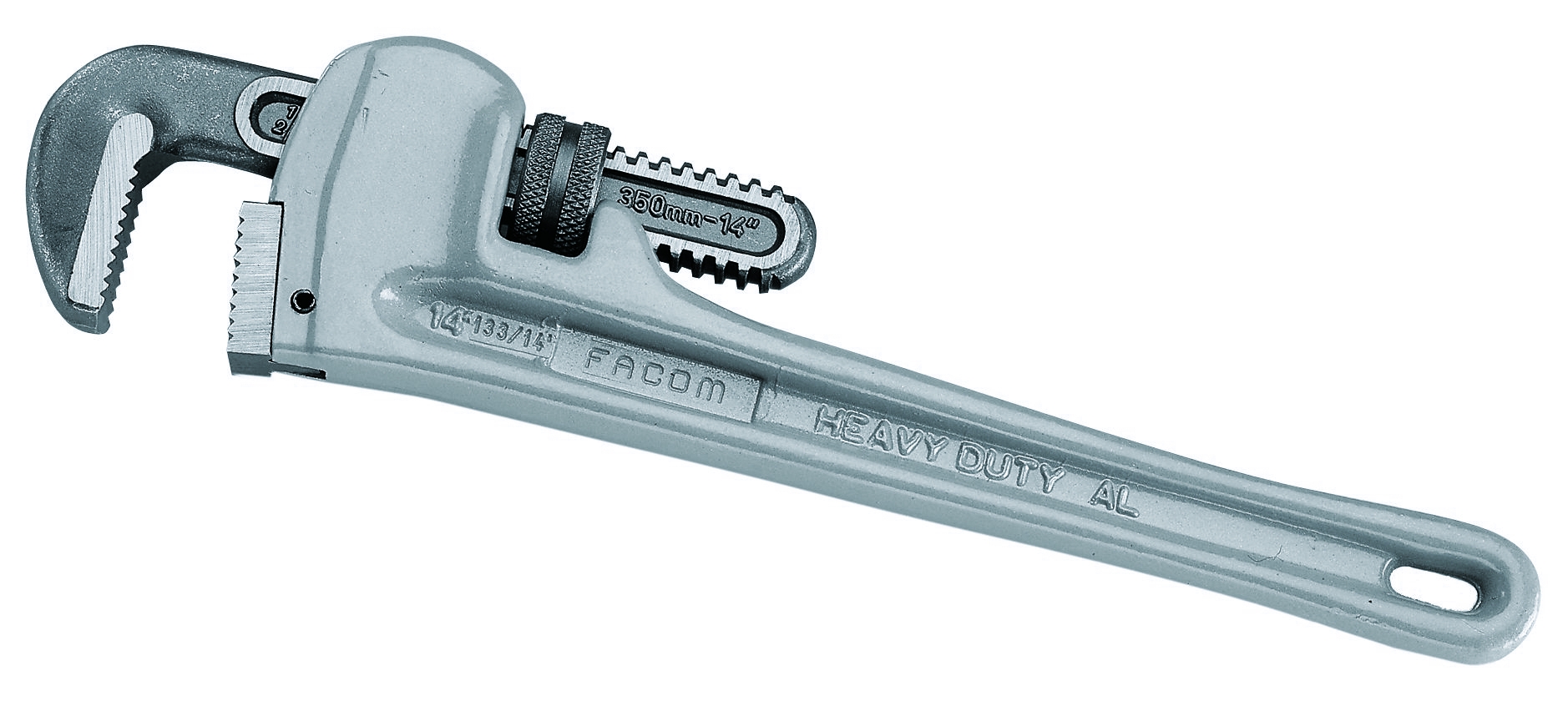 133A - light alloy 90° offset american model pipe wrenches, apacity: 0 to 140 mm