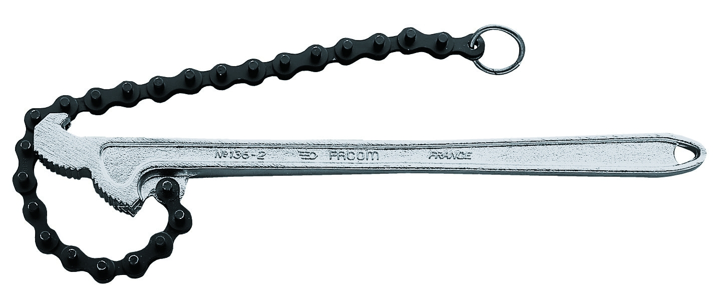 136A - double effect chain wrench, capacity: 60 to 140 mm