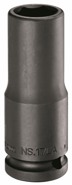 Seria NS.LA - nasadki udarowe 1/2" 6-kątne, długie, metryczne, 8 - 32 mm
