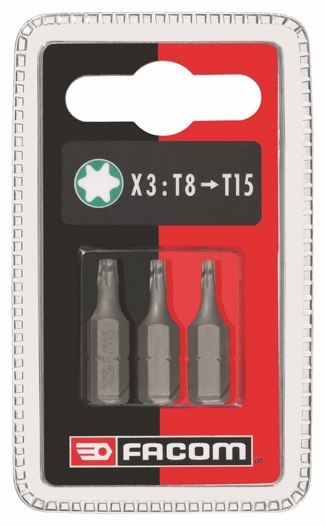 Sets of standard series 1 bits - 1/4" - 6.35 mm drive