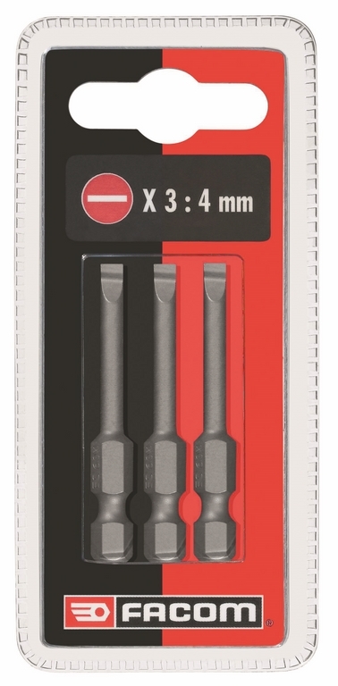 Zestawy końcówek standardowych z przewężeniem, zabierak 1/4" - 6,35 mm
