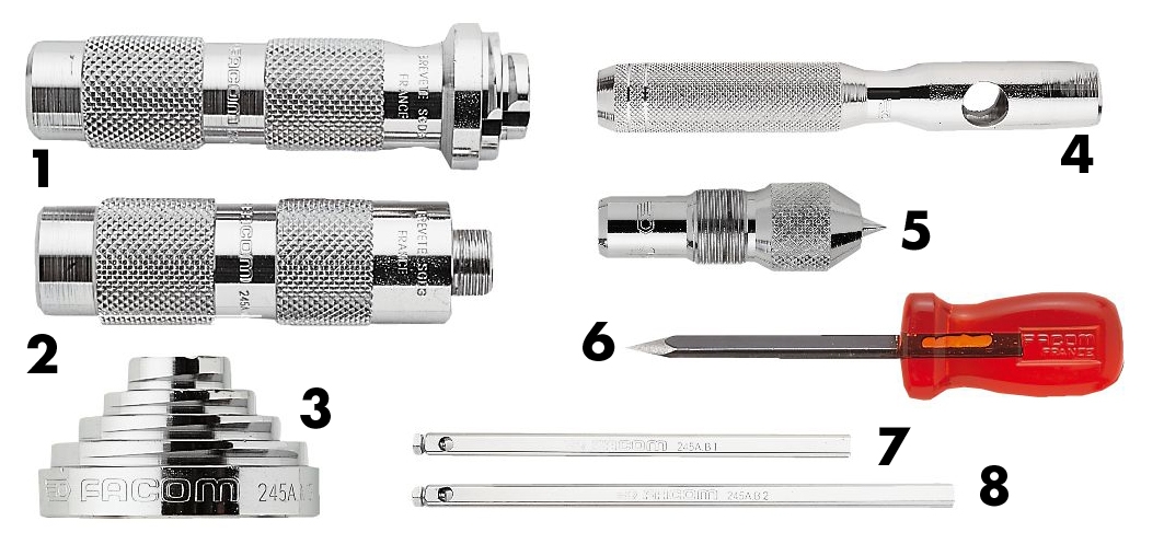 245A.M - accessories for punches and calipers