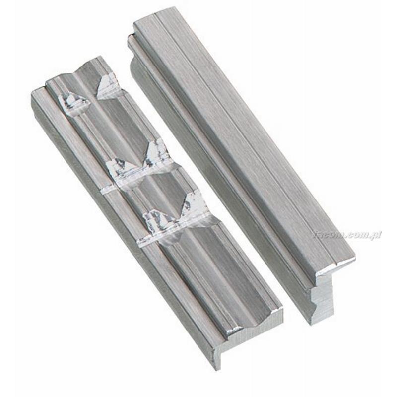 1223.M1 - zestaw szczęk aluminiowych z rowkami pryzmowymi, 125 mm