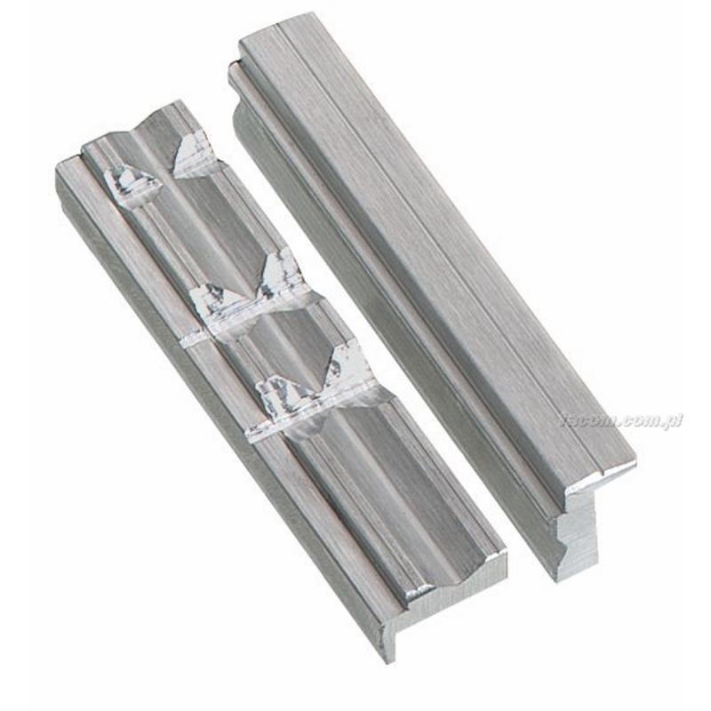 1223.M2 - zestaw szczęk aluminiowych z rowkami pryzmowymi, 150 mm 1223.M2 - zestaw szczęk aluminiowych z rowkami pryzmowymi, 150 mm