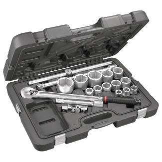 KL.500 - zestaw nasadek 3/4" w skrzynce, 19 mm - 55 mm