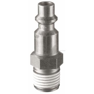 N.633 - końcówka z gwintem zewnętrznym pokrytym teflonem 1/4" gaz BSP
