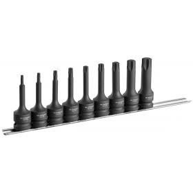 NSXL.J9 - zestaw 9 nasadek udarowych 1/2” Torx® obejmowanych, T10 - T70