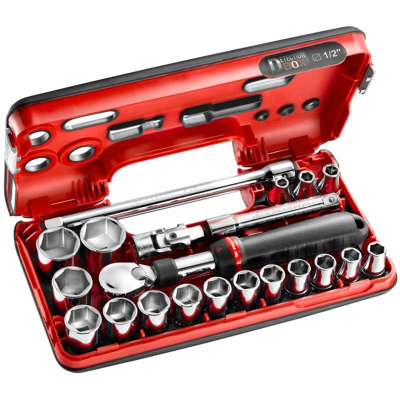 SXL.DBOX1 - zestaw nasadek 1/2" w kasecie, 8 mm - 32 mm