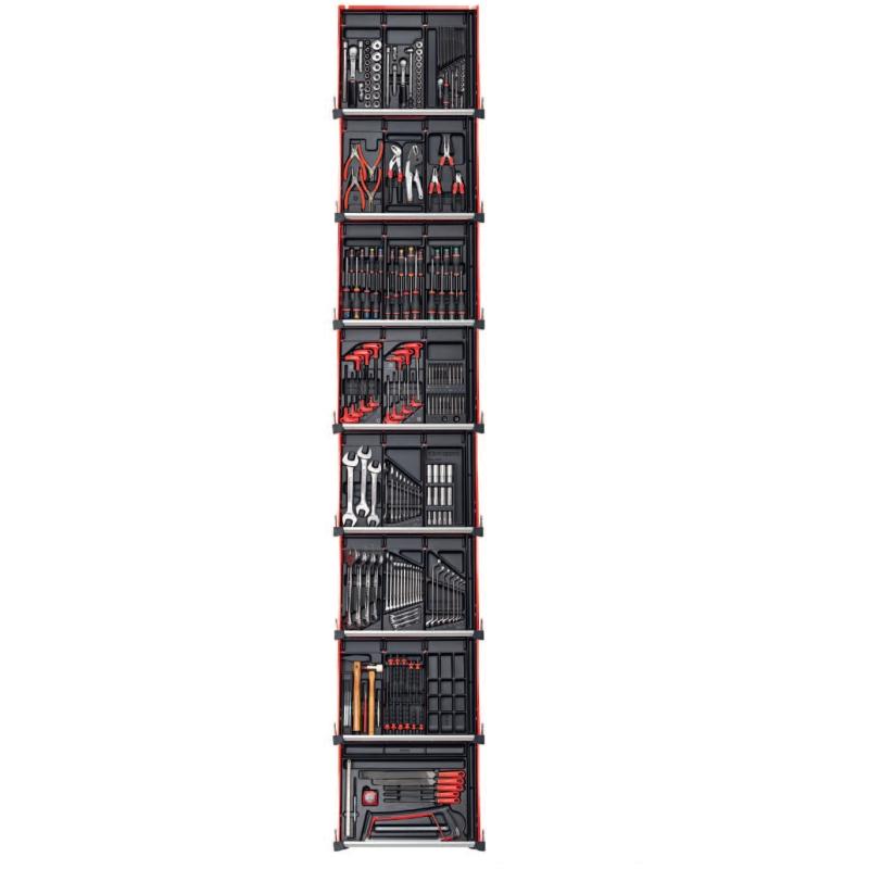 CM215BNL - zestaw 215 narzędzi - 22 moduły, w systemie przechowywania na 8 szuflad wózka CM215BNL - zestaw 215 narzędzi - 22 moduły, w systemie przechowywania na 8 szuflad wózka