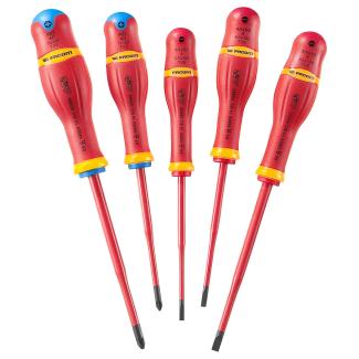 AD.J5TVEPB - zestaw 5 wkrętaków z ekstra cienkim grotem, płaskie i PZ