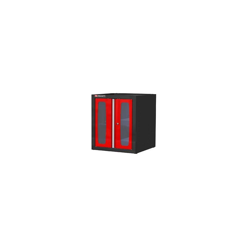 MBSPV - szafka niska Jetline - pojedyncza z drzwiami przeszklonymi