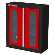 MHSPV - szafka wysoka Jetline - pojedyncza z drzwiami przeszklonymi