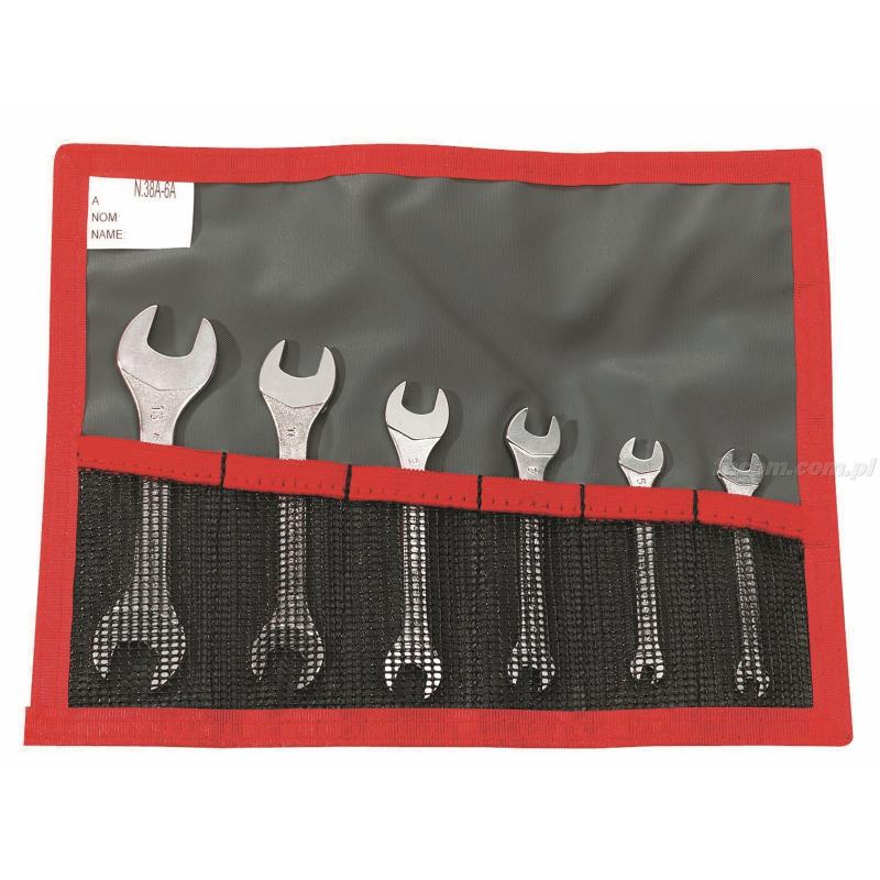 22.JE6T - Zestaw kluczy płaskich do mikromechaniki, 3,2x5,5 - 12x13 mm