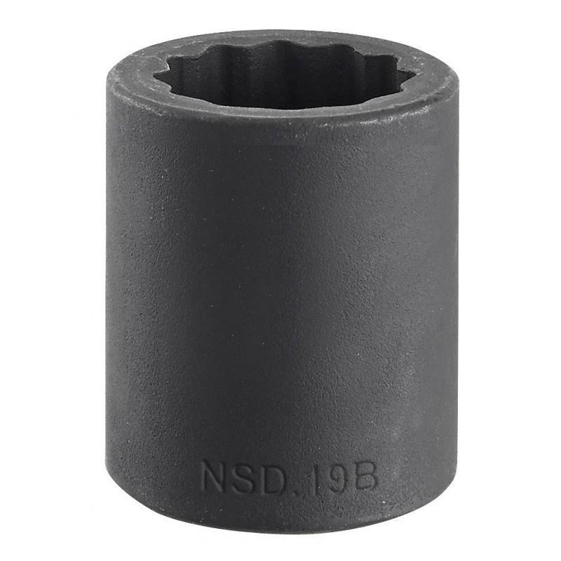 NSD.13B - nasadka 1/2" 12-kątna, udarowa, 13 mm