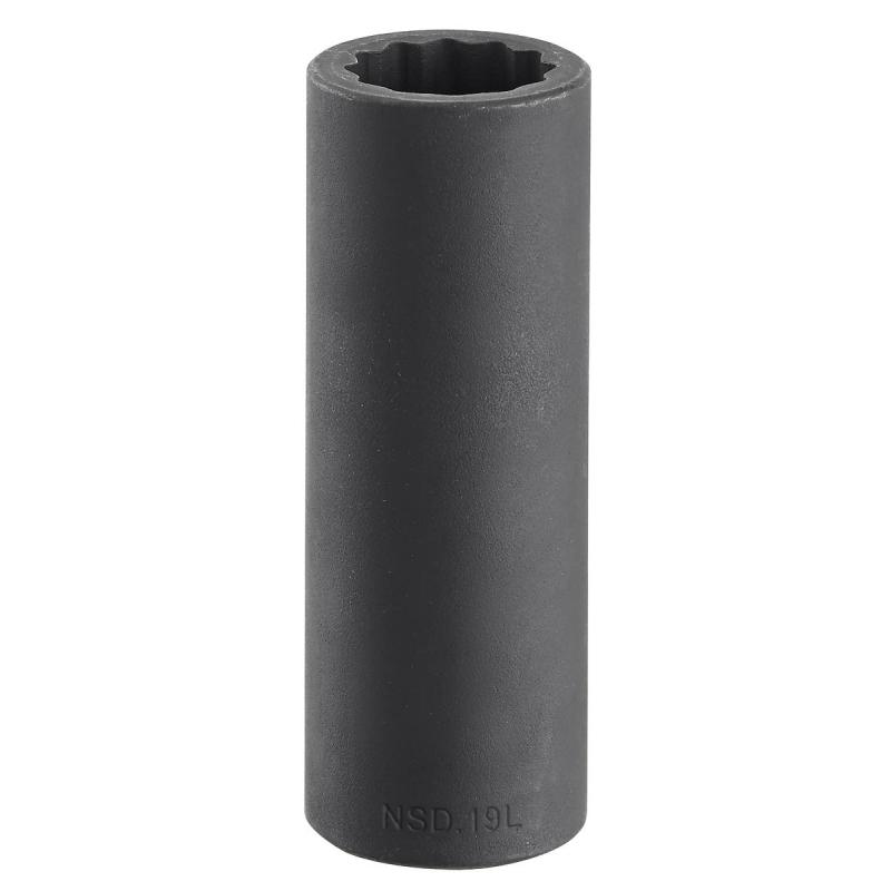 NSD.19L - nasadka 1/2" 12-kątna, udarowa, długa, 19 mm NSD.19L - nasadka 1/2" 12-kątna, udarowa, długa, 19 mm