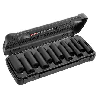 NSDL.405 - zestaw 12 nasadek udarowych długich 1/2” od 10 do 24 mm