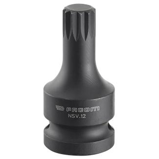 NSV.12L - nasadka udarowa 1/2" do gniazd XZN, długa, M12