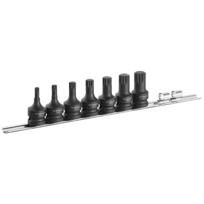 NSV.J7 - zestaw 7 nasadek udarowych 1/2", XZN, M6 - M18