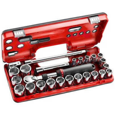 SXL.DBOX2 - zestaw nasadowy 1/2" z grzechotką przedłużaną, 25 elementów