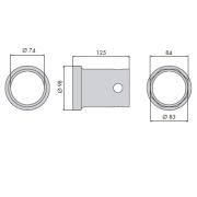 TR.84ROR - Nasadka do piast przyczep R.O.R.
