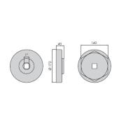 NM.140SA - Nasadka do piast przyczep S.A.F.
