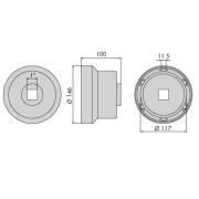 NM.117MBMA - Nasadka do piast samochodów ciężarowych Man, Mercedes