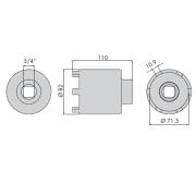 NK.71MB - Nasadka do piast tylnych samochodów ciężarowych Mercedes