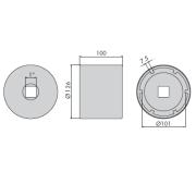 NM.101MB - Nasadka do piast Mercedes Atego