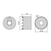 NM.90MB - Nasadka do piast tylnych samochodów ciężarowych Mercedes NM.90MB - Nasadka do piast tylnych samochodów ciężarowych Mercedes