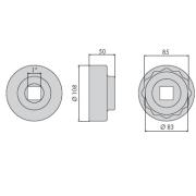 NM.85IVE - Nasadka do piast Iveco