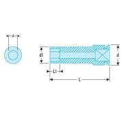 NKD.46L - nasadka 3/4" 12-kątna, udarowa, długa, 46 mm NKD.46L - nasadka 3/4" 12-kątna, udarowa, długa, 46 mm